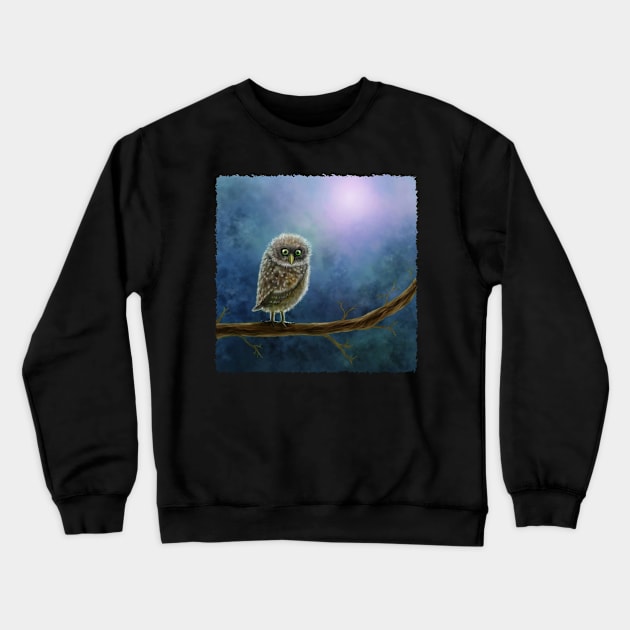 cute nightowl Crewneck Sweatshirt by RubyMarleen